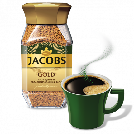 Кофе растворимый Jacobs gold 95 г
