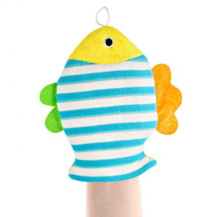 Махровая мочалка-рукавичка для купания Roxy-Kids Рыбка