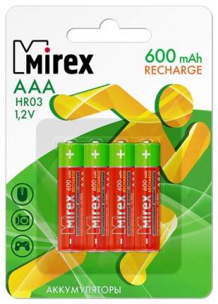 Аккумуляторная батарея Mirex HR03-06-E4 4 шт