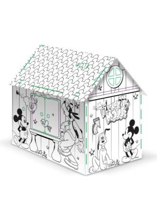 Картонный игровой домик раскраска ND Play для детей Микки Маус