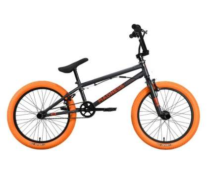 Велосипед Stark Madness BMX 2 2023 9" серый/оранжевый/оранжевый