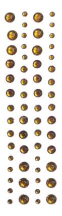 Набор для создания украшений Кустарь Стразы самоклеющиеся 3-6 Мм бронза 60 шт.