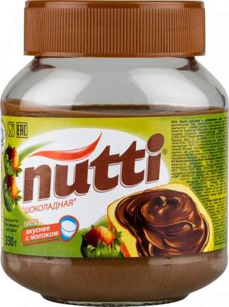 Паста ореховая Nutti шоколадная 330 г