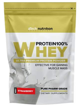 Протеин Whey Protein 100% Special Series, вкус клубника aTech Nutrition 900 гр.