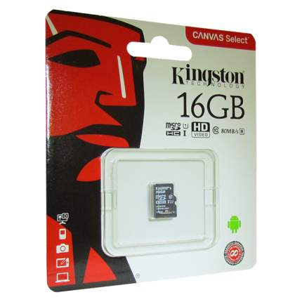 Карта памяти kingston canvas select plus microsdhc 32 гб sdcs2 32gbsp