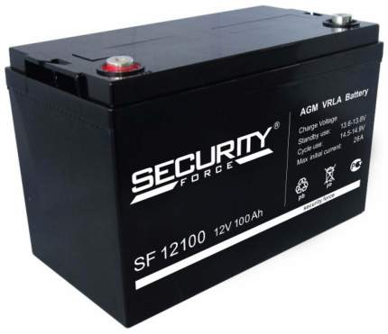 Аккумулятор Security Force Для охранно-пожарных систем 100 Ач Прямая полярность