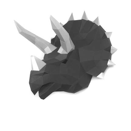 3D-конструктор Paperraz Динозавр Топс графитовый