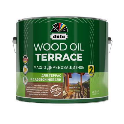 Деревозащитное масло Dufa/Дюфа Wood OIL Terraсe бесцветный 9л