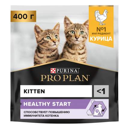 Сухой корм для котят PRO PLAN Healthy Start, с курицей, 400 г