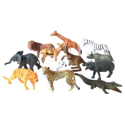 Набор диких животых Shantou Gepai Jungle animal 8 см 12 шт.
