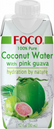 Вода кокосовая Foco с розовой гуавой 330 мл