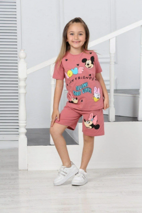 Комплект одежды для девочек Zara Disney Mickey Mouse - это идеальный выбор для летнего отдыха! Комплект  ...