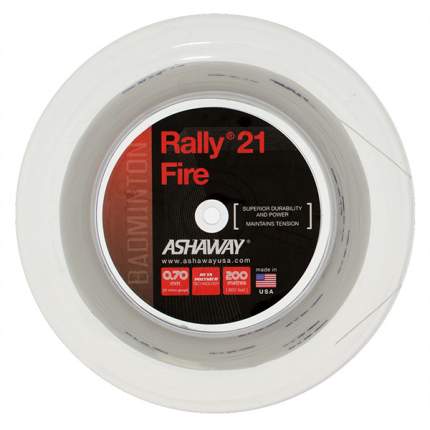 Струны для бадминтонной ракетки Ashaway Rally Fire 21 200 м, white