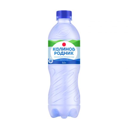 Вода питьевая Калинов Родник, газированная, 0,5 л.