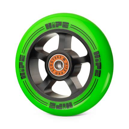 Колесо Hipe н1 100mm Black/green, черный/зеленый