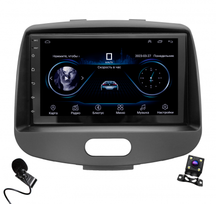 Штатная магнитола - комплект для HYUNDAI i10 (2010-2013) с магнитолой на платформе Android. Полная совместимость с  ...