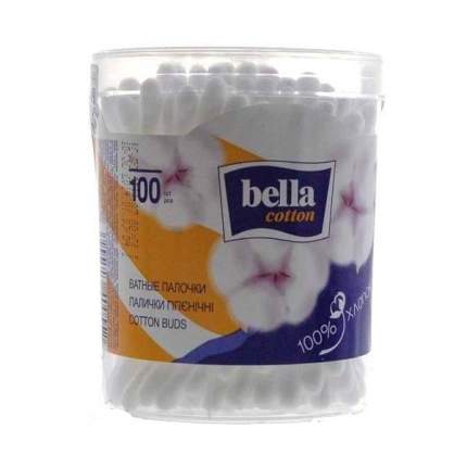 Ватные палочки Bella cotton, круглая коробка 100 шт