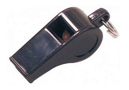 Свисток Select Whistle Bakelite 701906, малый, черный