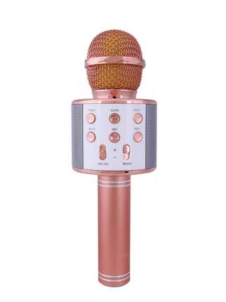 Микрофон-колонка NoBrand 2358235 Pink/Silver