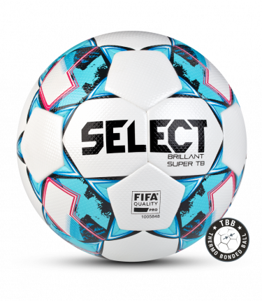 Футбольный мяч Select Brillant Super Tb FIFA №5 white/light blue/red