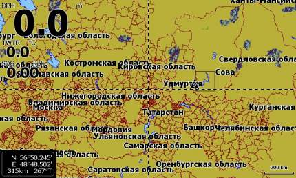 Карта России AT 5 для устройств Lowrance