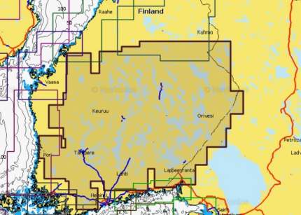 Карта Navionics 5G401S2 SOUTH FINNISH LAKES (Южные Озера Финляндии)