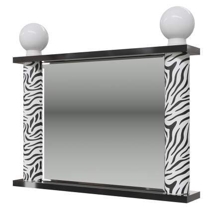Зеркало Мэри-Мебель Сан-Ремо СР-03 венге цаво/чёрный глянец, 106х17х94 см.