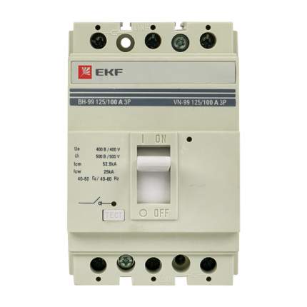 Выключатель нагрузки EKF PROxima ВН-99 125/100А 3P sl99-125-100