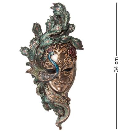 Декоративная маска Veronese венецианская Павлин 34х17,5 см