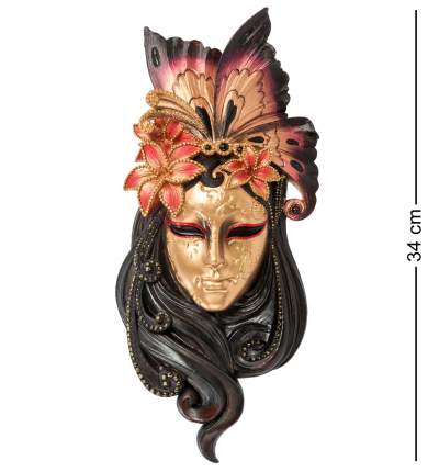 Декоративная маска Veronese венецианская Лилия 34х15,5 см