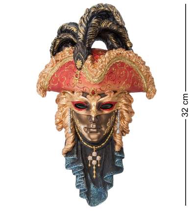 Декоративная маска Veronese венецианская Треуголка 32х20х6 см