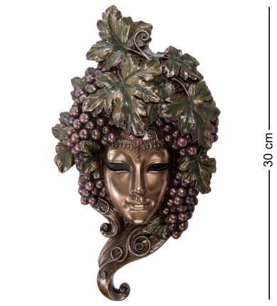 Декоративная маска Veronese венецианская Виноград 30х17х5 см