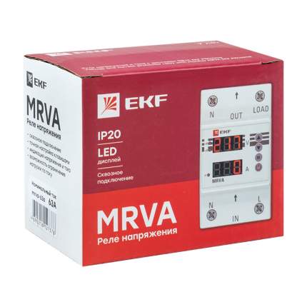 Реле EKF PROxima напряжения и тока с дисплеем MRVA 63A MRVA-63A