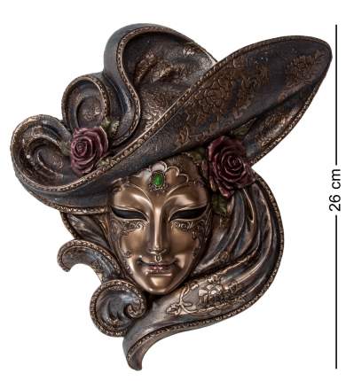 Декоративная маска Veronese венецианская Розы 26х25,5х6,5 см