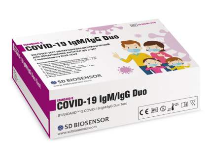 Экспресс-тест на антитела STANDARD Q COVID-19 IGM/IGG COMBO в упаковке на 4 человека