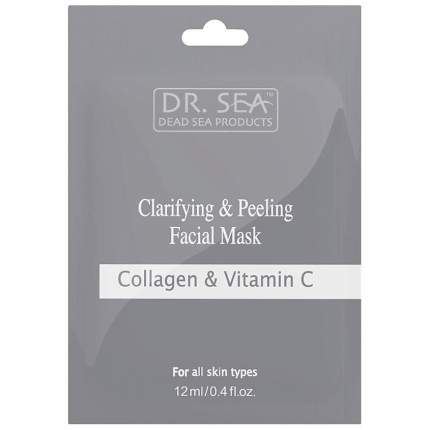 Маска-пилинг для лица Dr.Sea Clarifying&Peeling Facial Mask Collagen&Vitamin C 12 мл