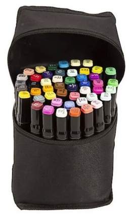 Маркеры для скетчинга URM, профессиональных двухсторонних скетч маркеров в чехле 36 цветов