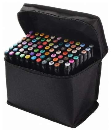 Маркеры для скетчинга URM, профессиональных двухсторонних скетч маркеров в чехле 60 цветов