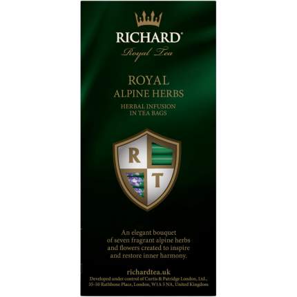 Чай травяной Richard Royal Alpine Herbs 7 альпийских трав, 25 сашетов