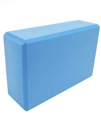 Блок для йоги URM Пенный 23x15x7,6 см, голубой
