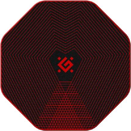 Напольный игровой коврик для кресла Defender Tekta красного цвета добавит яркий акцент и обеспечит качественную защиту  ...