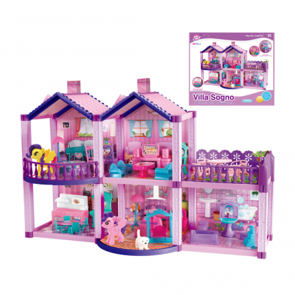 Кукольный домик с милыми поняшками станет прекрасным подарком для любой девочки и подарит не забываемые эмоции!  ...