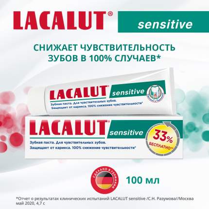 Зубная паста LACALUT sensitive, 100 мл