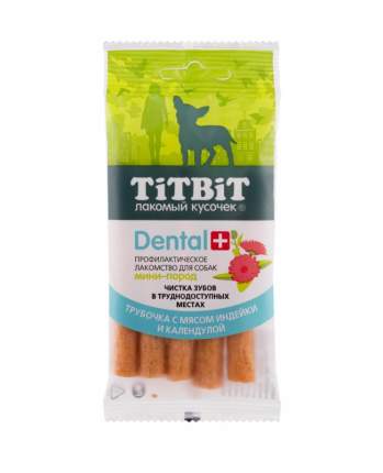 Лакомство для собак TiTBiT Dental, палочки, индейка, 18г