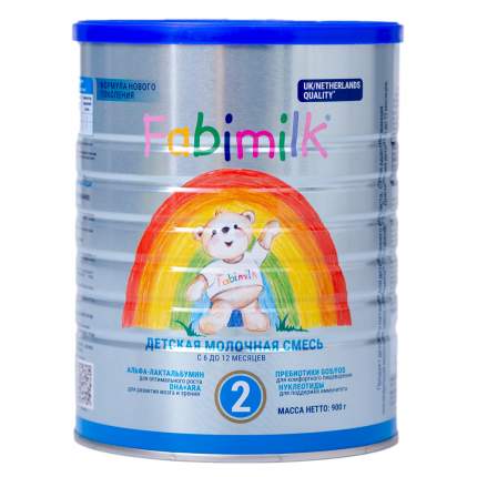 Молочная смесь Fabimilk 2 адаптированная 6-12 месяцев 900 гр
