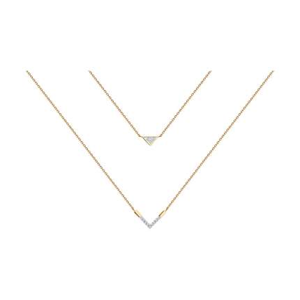 Колье из красного золота 45 см SOKOLOV Diamonds 1070329, бриллиант