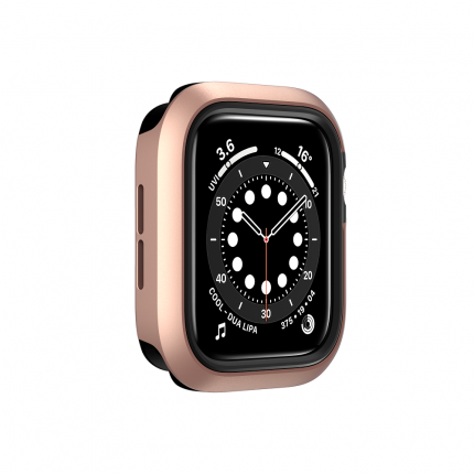 Бампер SwitchEasy Odyssey для Apple Watch 6&SE&5&4 44mm. Цвет розовый золотой.
