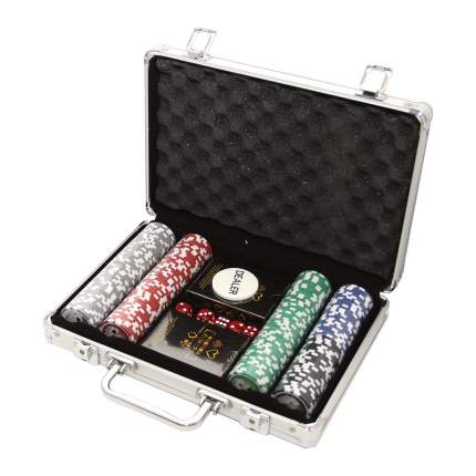Набор из 200 фишек для покера с номиналом Фабрика покера