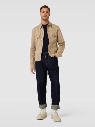 Мужская джинсовая куртка MANGO 1820934, бежевый