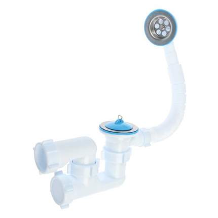 Bath Shower Drain Flat P-Trap 1 1/2 with flexible pipe E015 P Trap for  Acrylic bathtubs by Aniplast